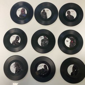 Taylor swift mini vinyl coasters
